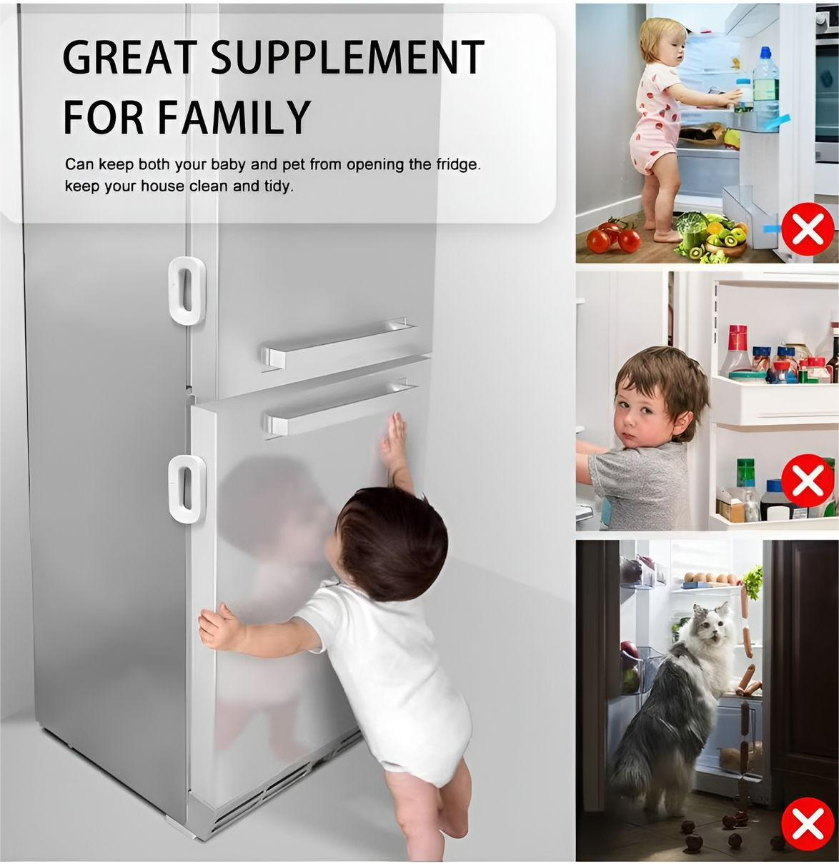 Pack of 2 Self-Adhesive Lock